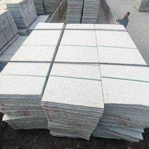 葫芦岛芝麻白毛板，石材毛板