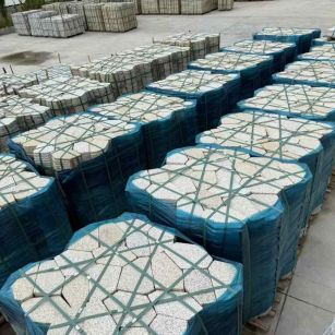 葫芦岛黄金麻冰裂纹 碎拼