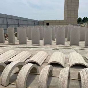 葫芦岛黄金麻别墅柱皮 异形 线条定制