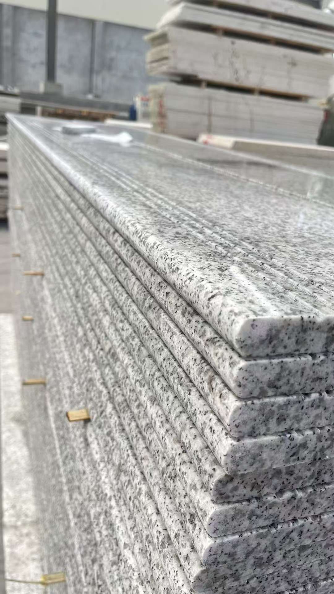 葫芦岛芝麻白楼梯踏步 花岗岩楼梯板材