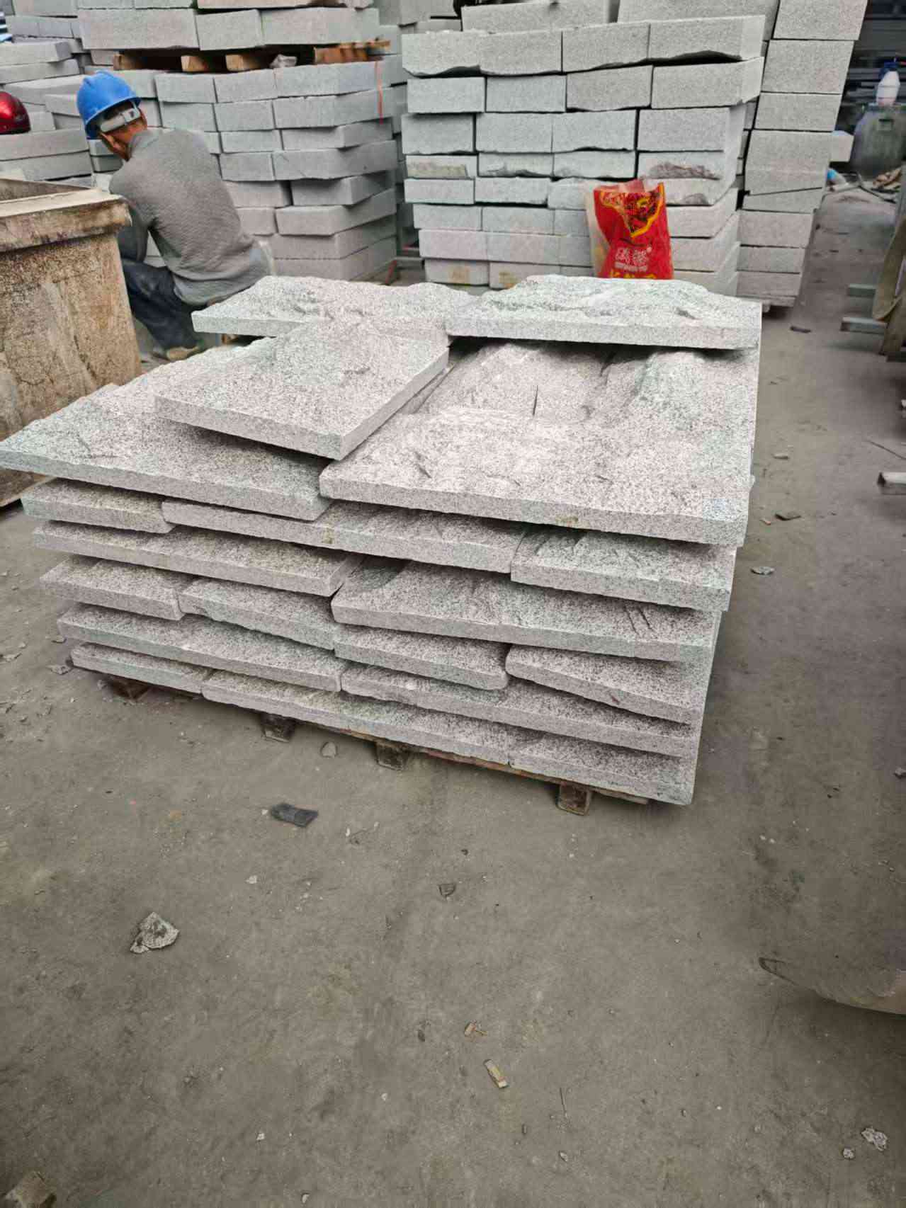 葫芦岛芝麻白蘑菇石，自然面