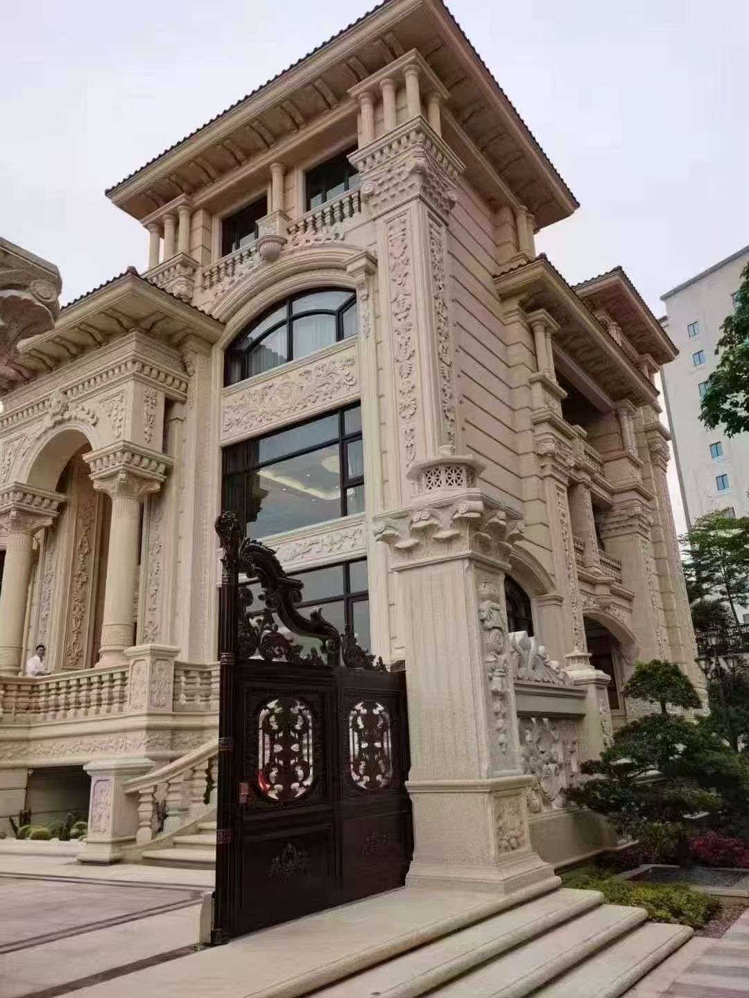 葫芦岛黄金麻别墅外墙异形定制